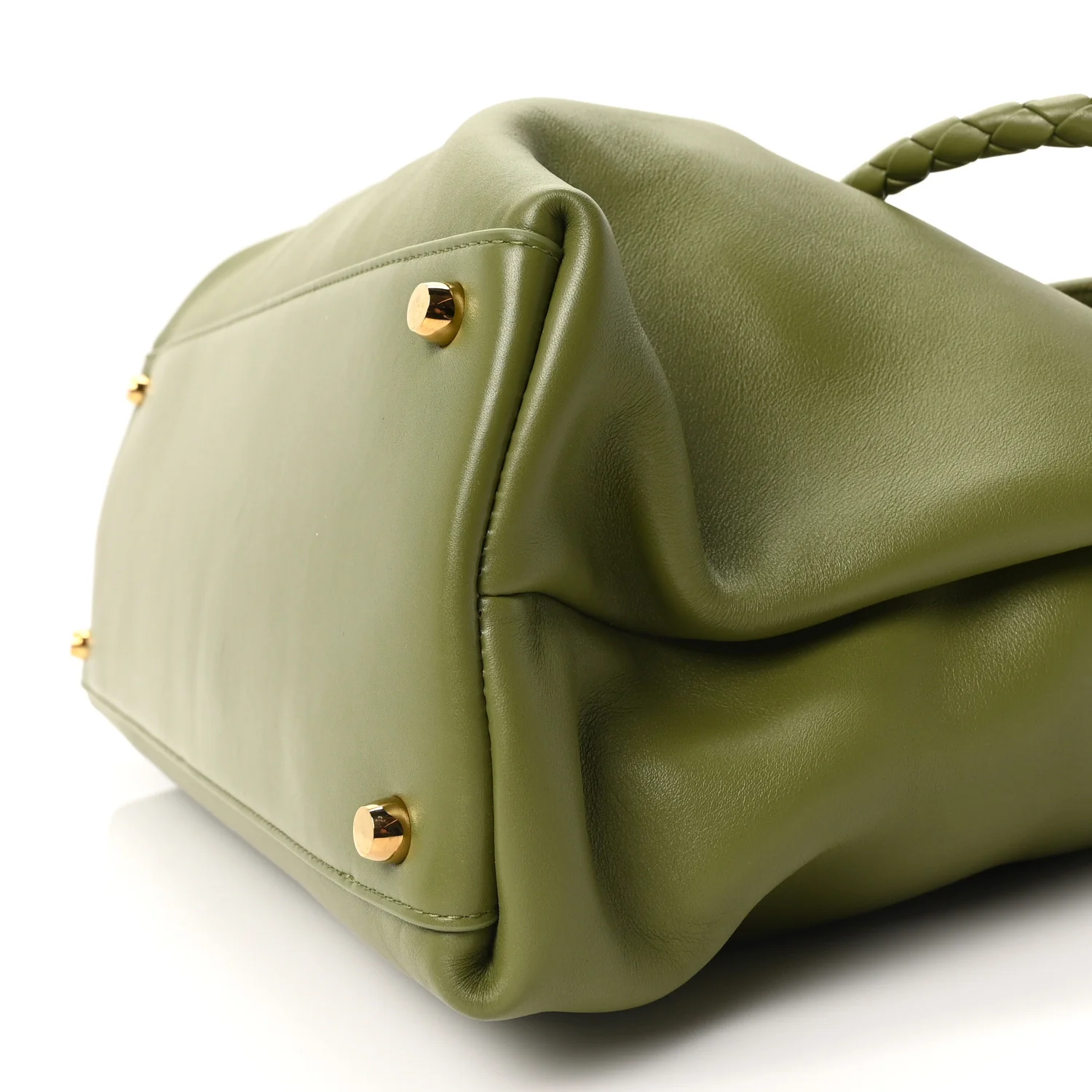 Silky Calfskin Large Ciao Ciao Matcha - Image 10