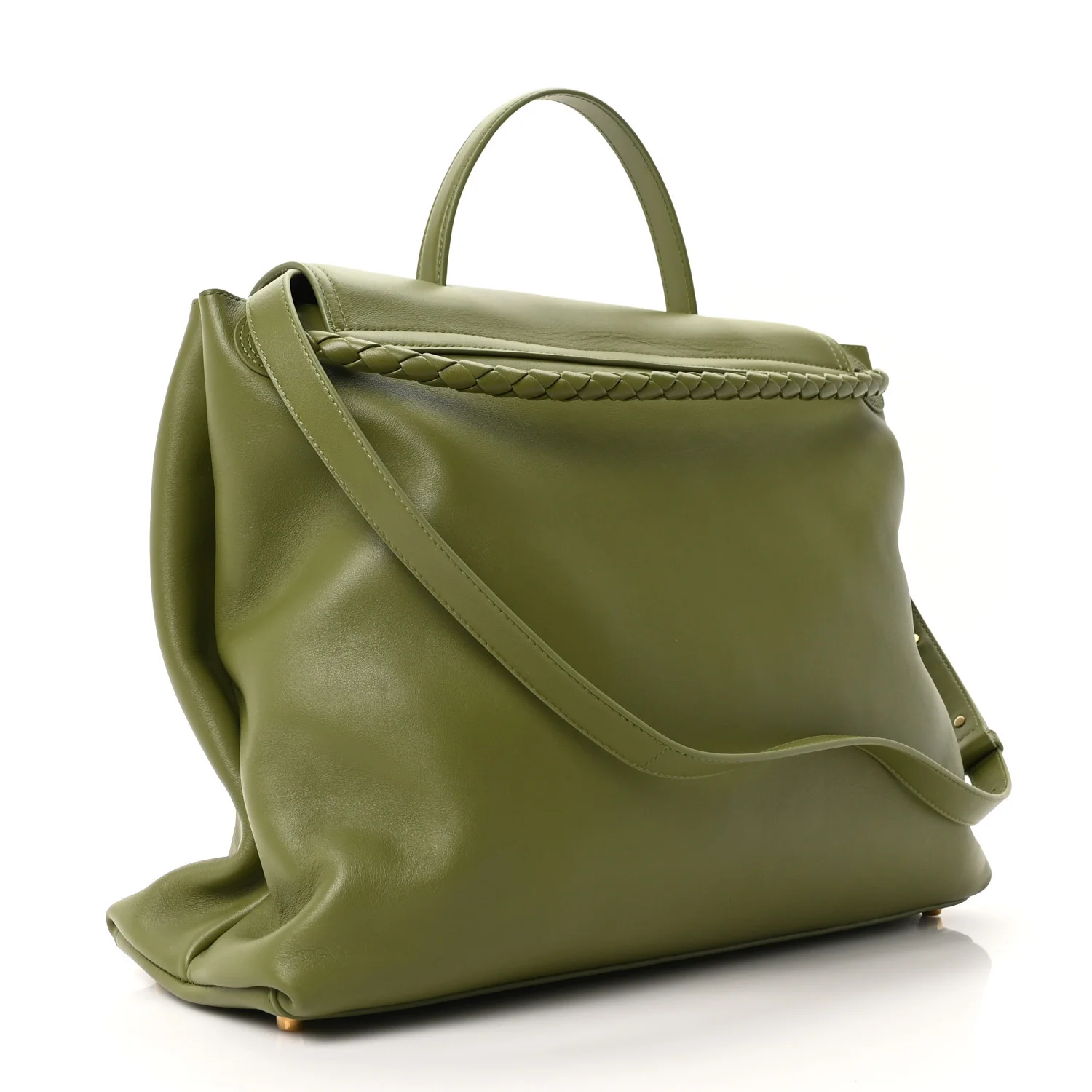 Silky Calfskin Large Ciao Ciao Matcha - Image 3