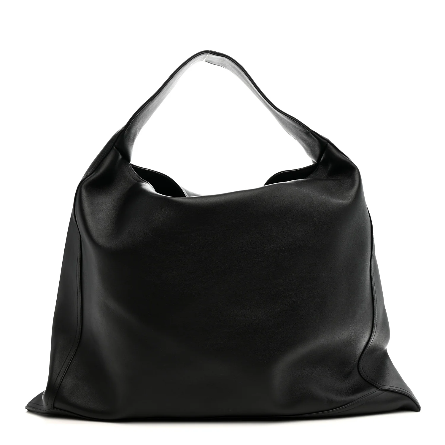 Silky Calfskin Large Hop Black - Image 2