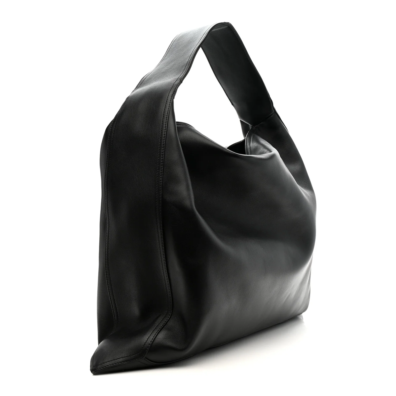 Silky Calfskin Large Hop Black - Image 4