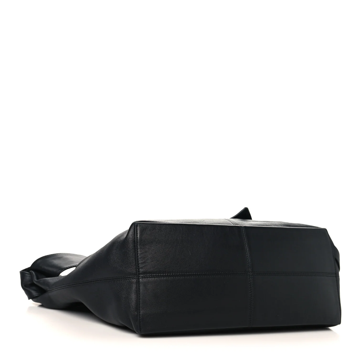 Silky Calfskin Medium Sawyer Messenger Bag Black - Image 4