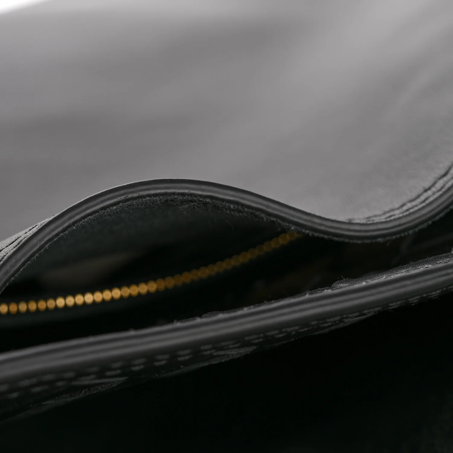 Silky Calfskin Small Andiamo Bucket Bag Black - Image 12