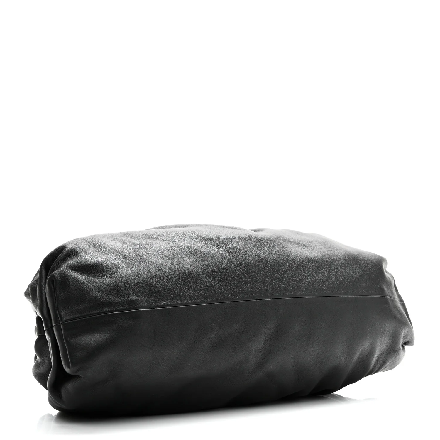 Smooth Butter Calf The Pouch Oversized Clutch Black - Image 4
