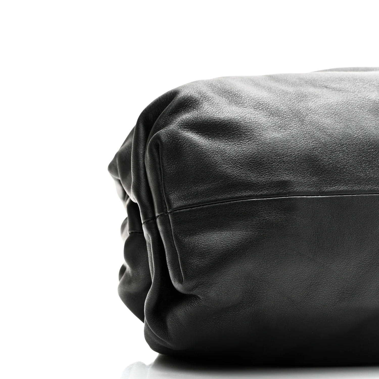 Smooth Butter Calf The Pouch Oversized Clutch Black - Image 9