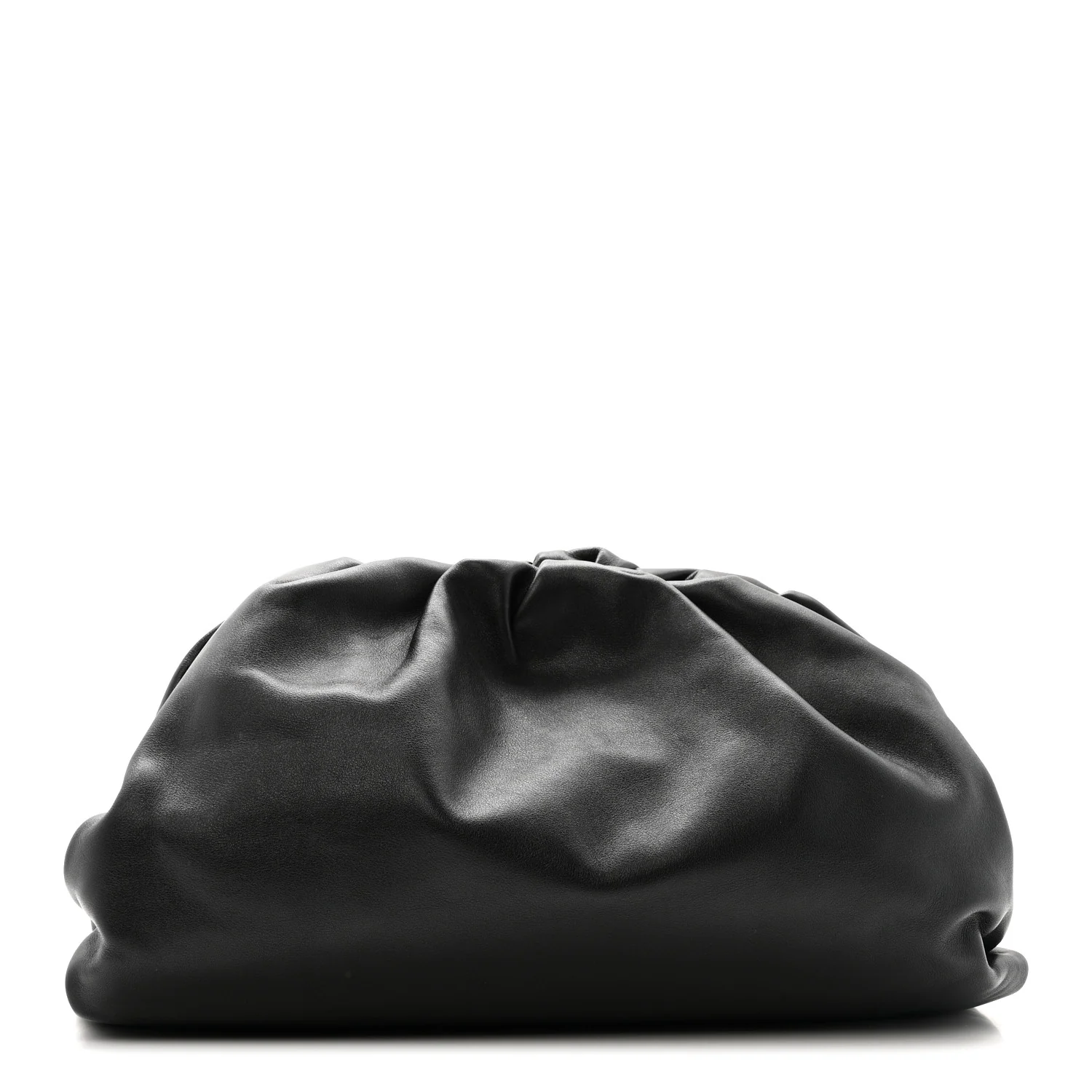 Smooth Butter Calf The Pouch Oversized Clutch Black