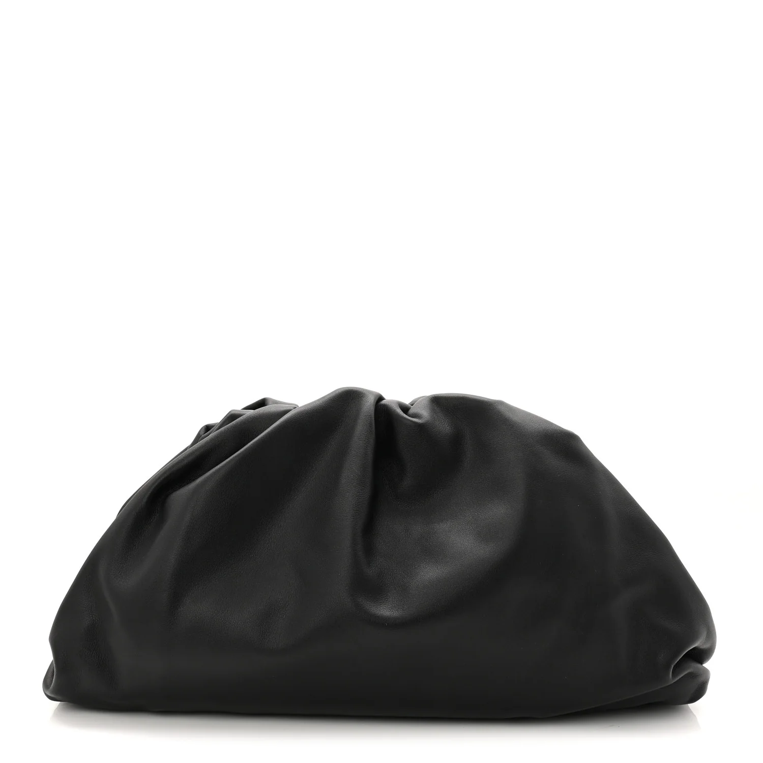 Smooth Butter Calf The Pouch Oversized Clutch Black
