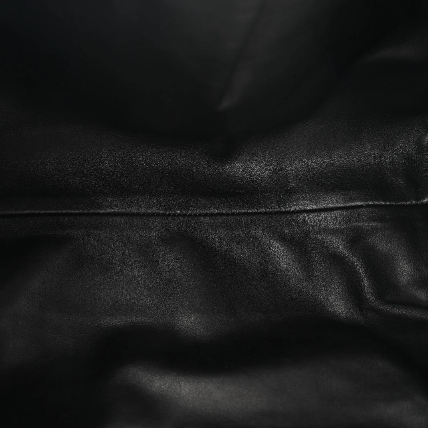 Smooth Butter Calf The Pouch Oversized Clutch Black - Image 5
