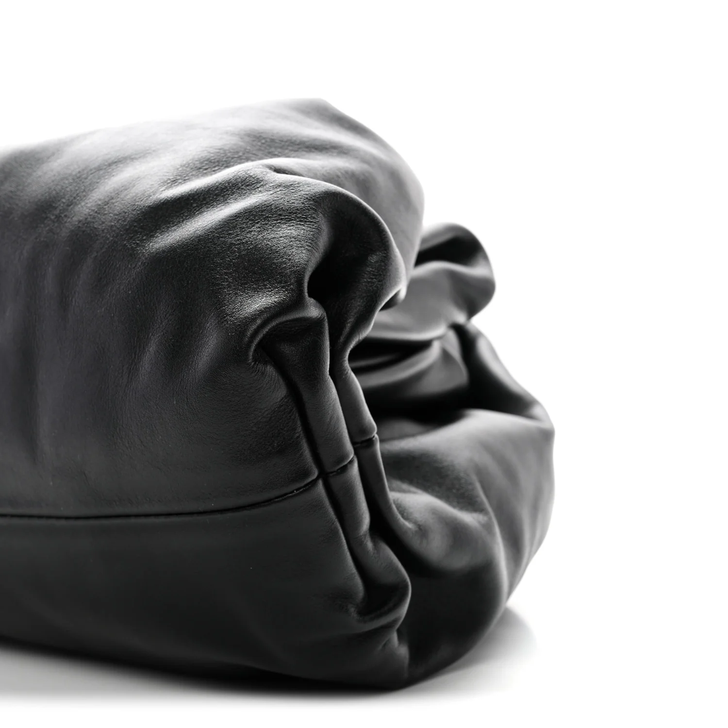 Smooth Butter Calf The Pouch Oversized Clutch Black - Image 10