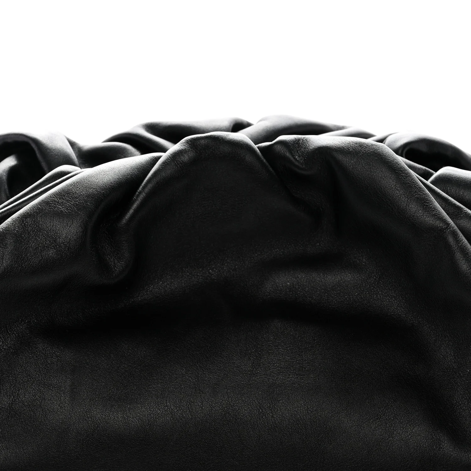 Smooth Butter Calf The Pouch Oversized Clutch Black - Image 8