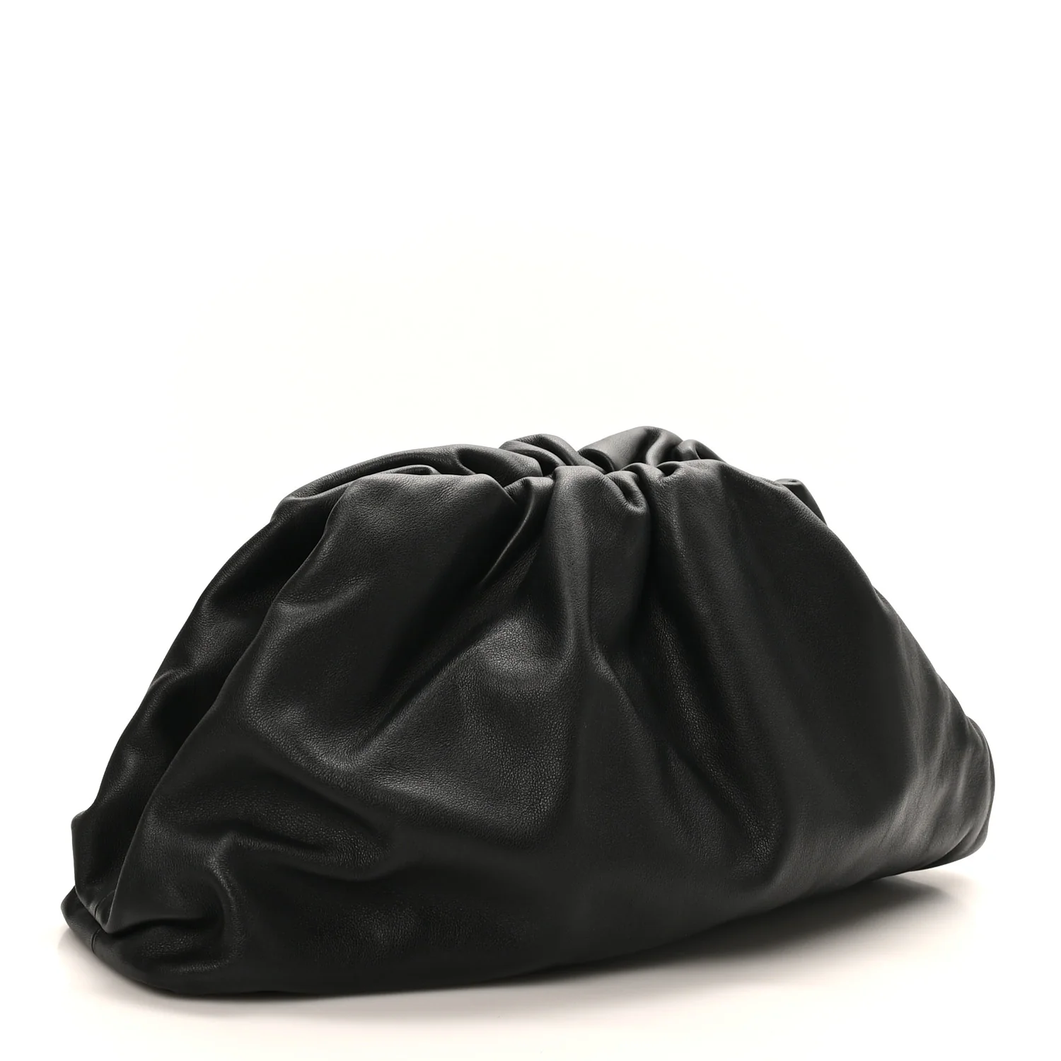 Smooth Butter Calf The Pouch Oversized Clutch Black - Image 3