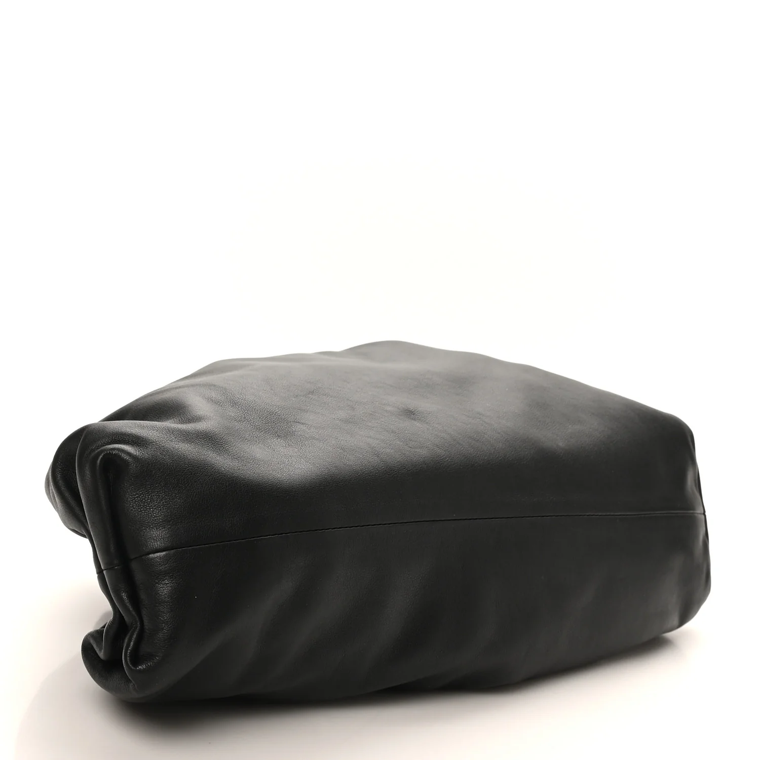 Smooth Butter Calf The Pouch Oversized Clutch Black - Image 4