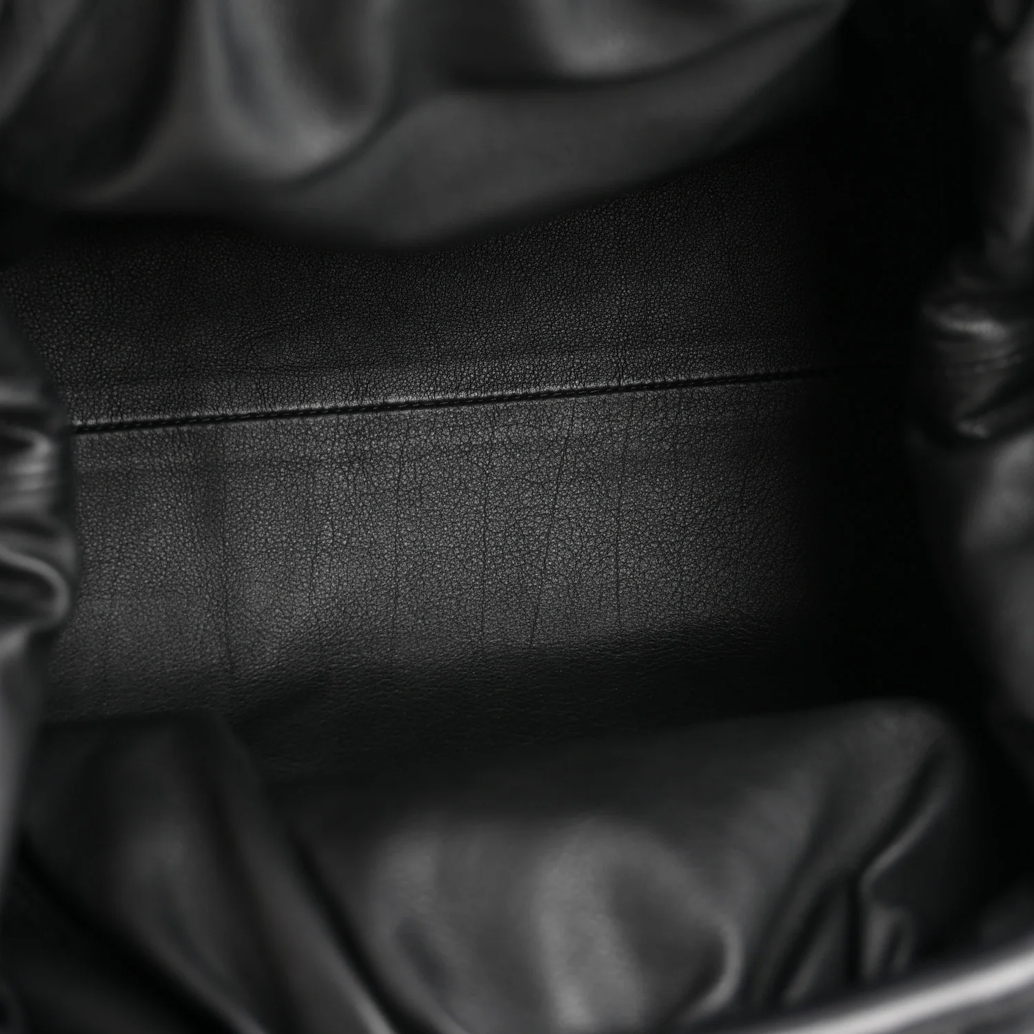 Smooth Butter Calf The Pouch Oversized Clutch Black - Image 5
