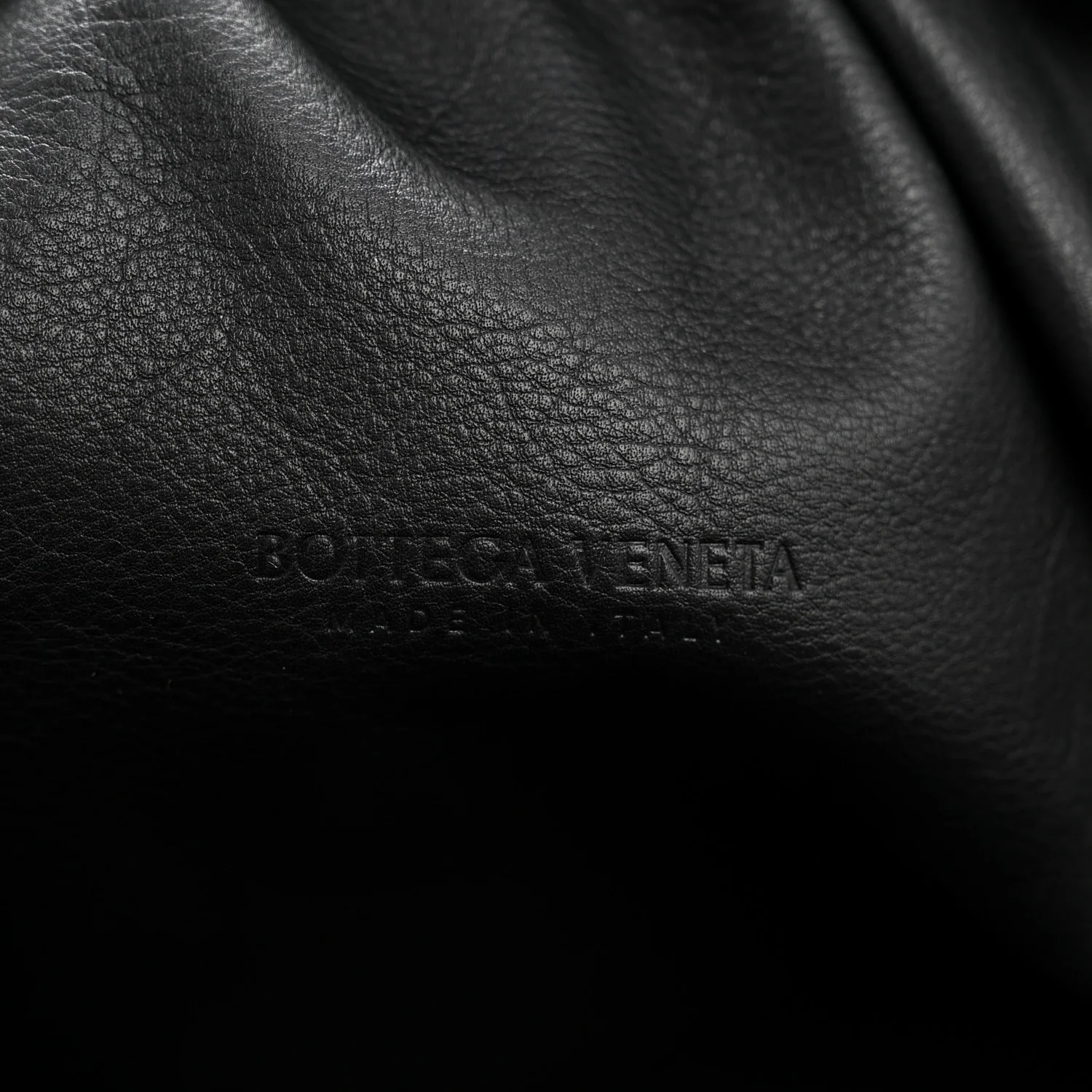 Smooth Butter Calf The Pouch Oversized Clutch Black - Image 6