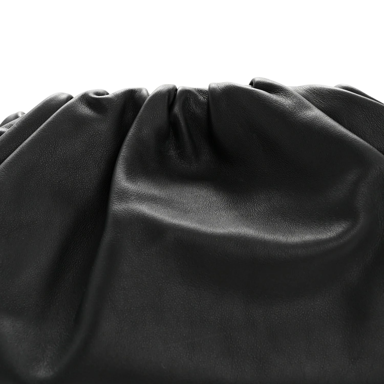Smooth Butter Calf The Pouch Oversized Clutch Black - Image 8