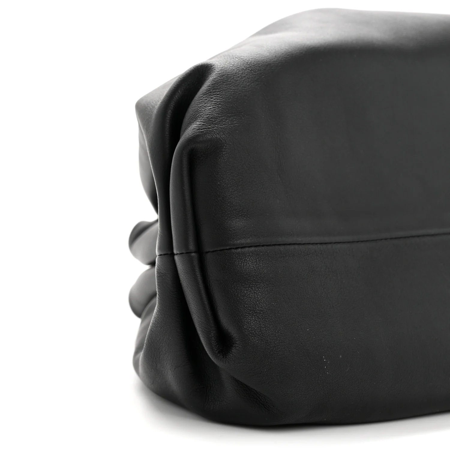 Smooth Butter Calf The Pouch Oversized Clutch Black - Image 9