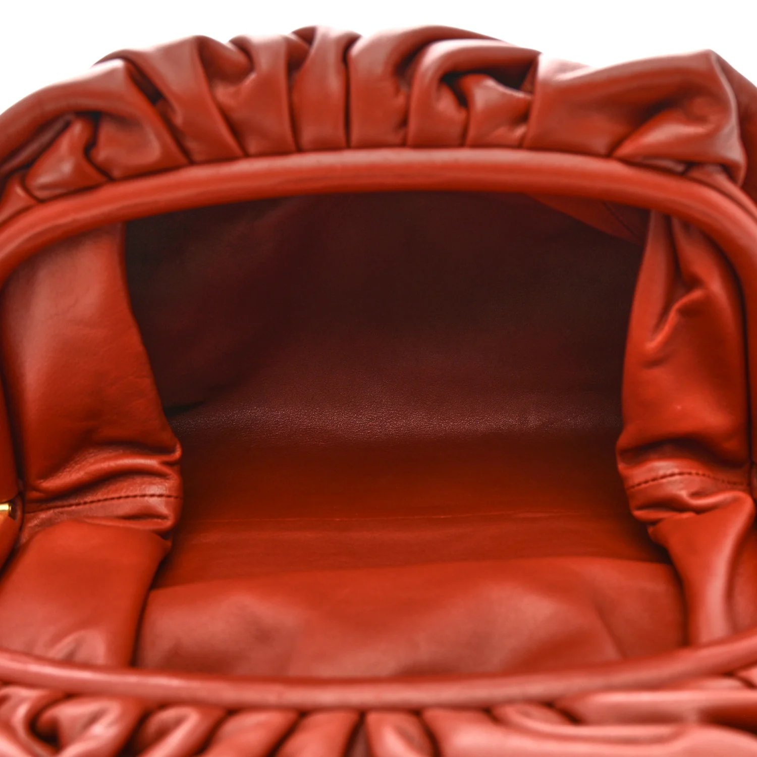 Smooth Butter Calf The Pouch Oversized Clutch Bordeaux - Image 5