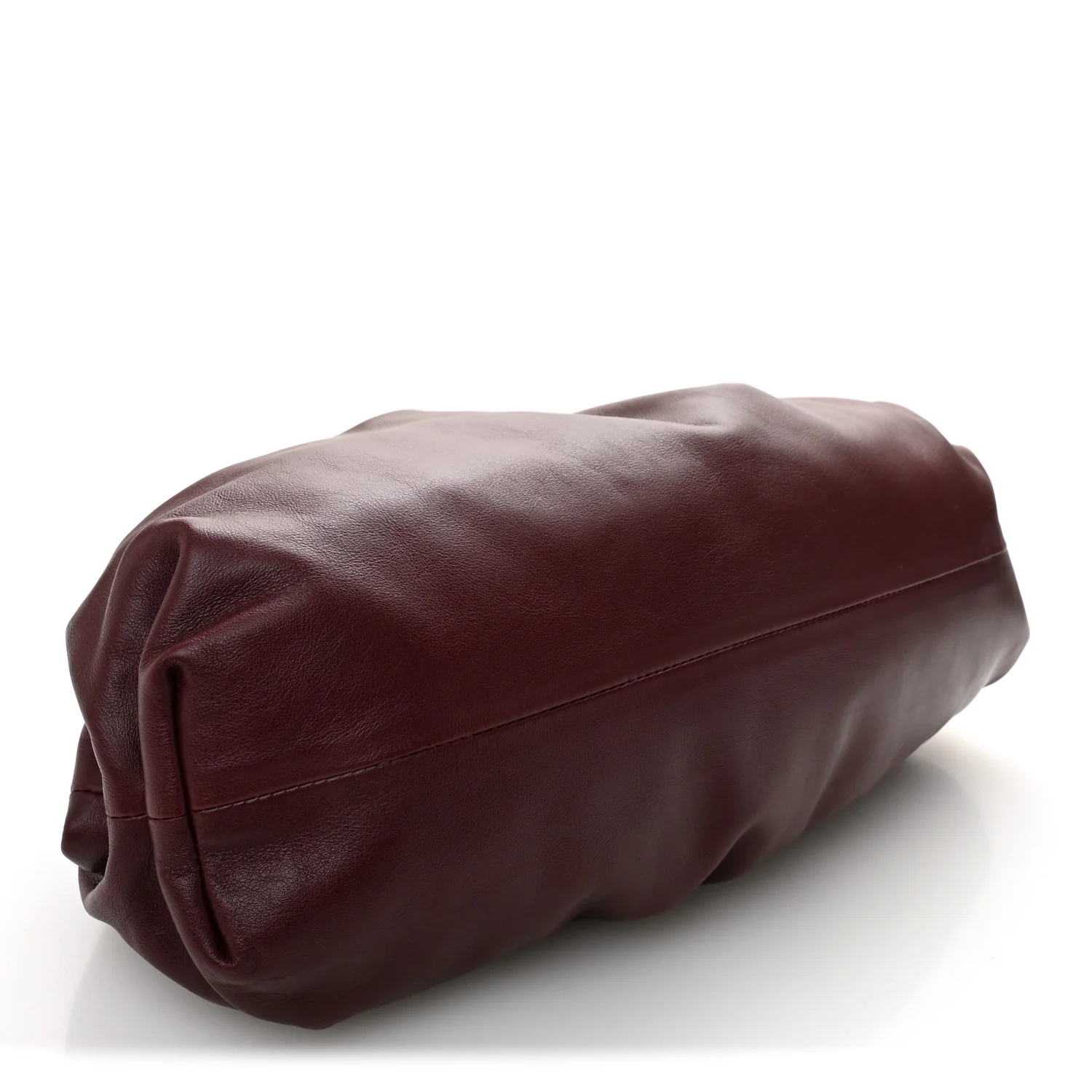 Smooth Butter Calf The Pouch Oversized Clutch Bordeaux - Image 4