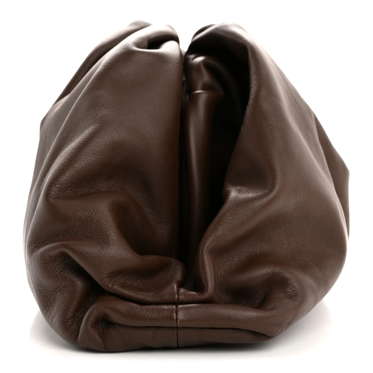 Smooth Butter Calf The Pouch Oversized Clutch Brownie - Image 11