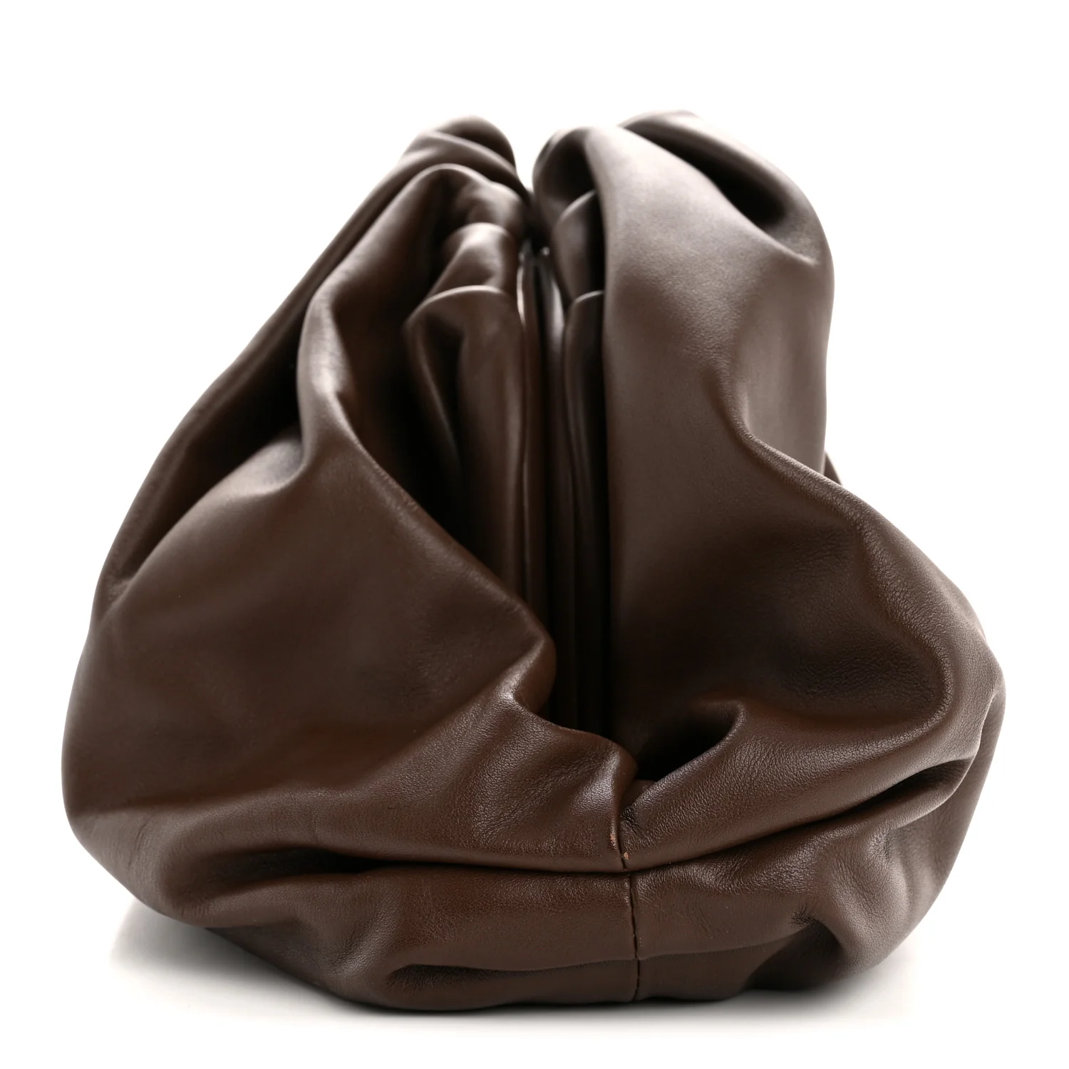 Smooth Butter Calf The Pouch Oversized Clutch Brownie - Image 12