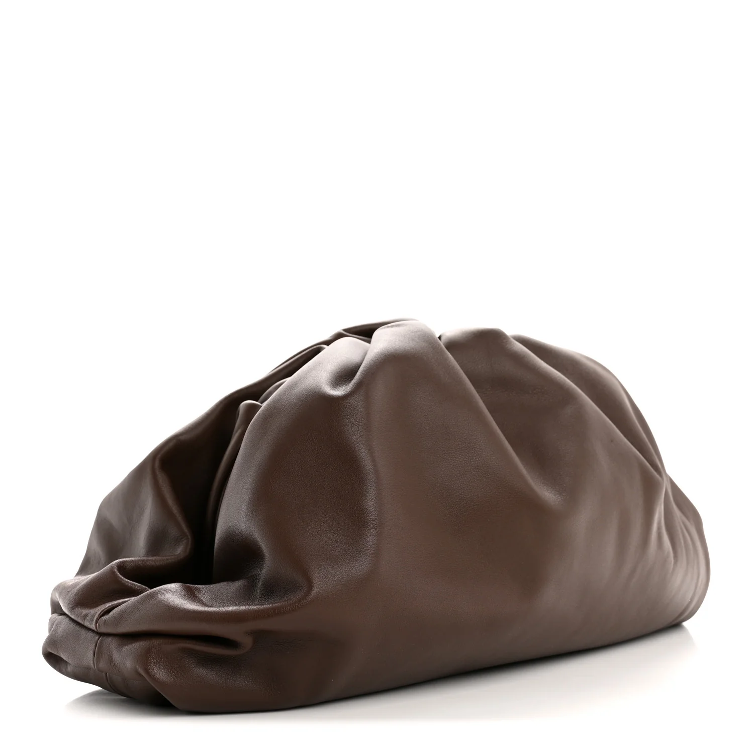Smooth Butter Calf The Pouch Oversized Clutch Brownie - Image 3