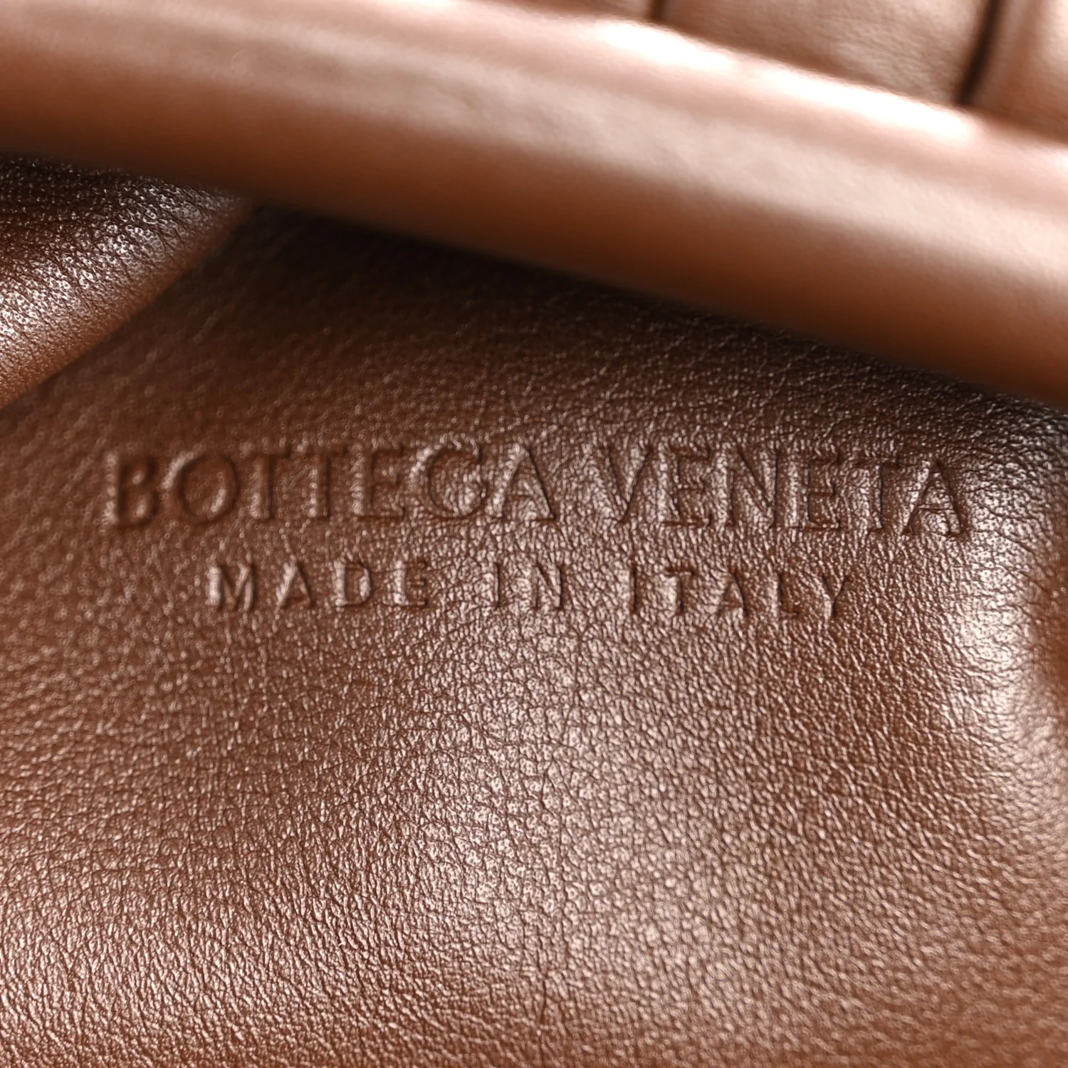Smooth Butter Calf The Pouch Oversized Clutch Brownie - Image 6