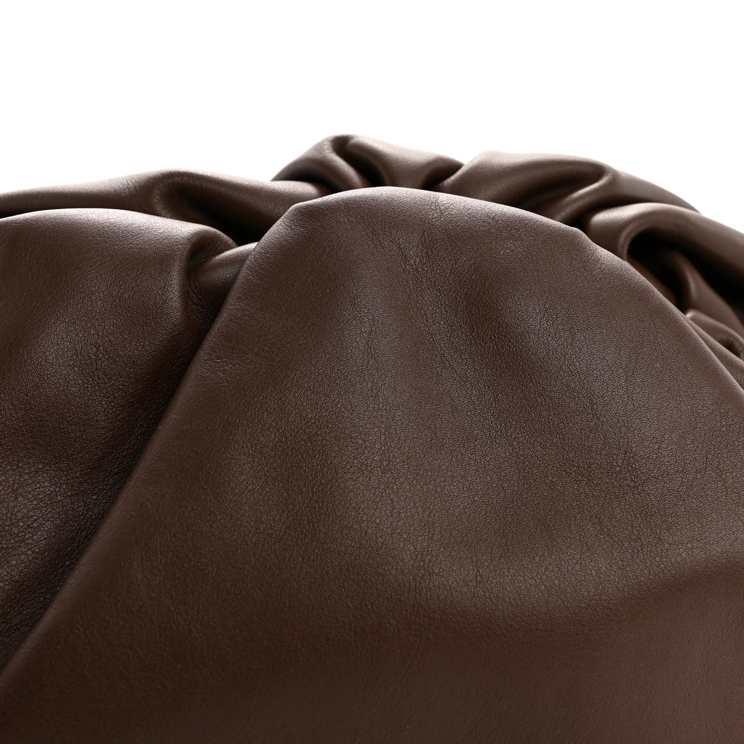 Smooth Butter Calf The Pouch Oversized Clutch Brownie - Image 8