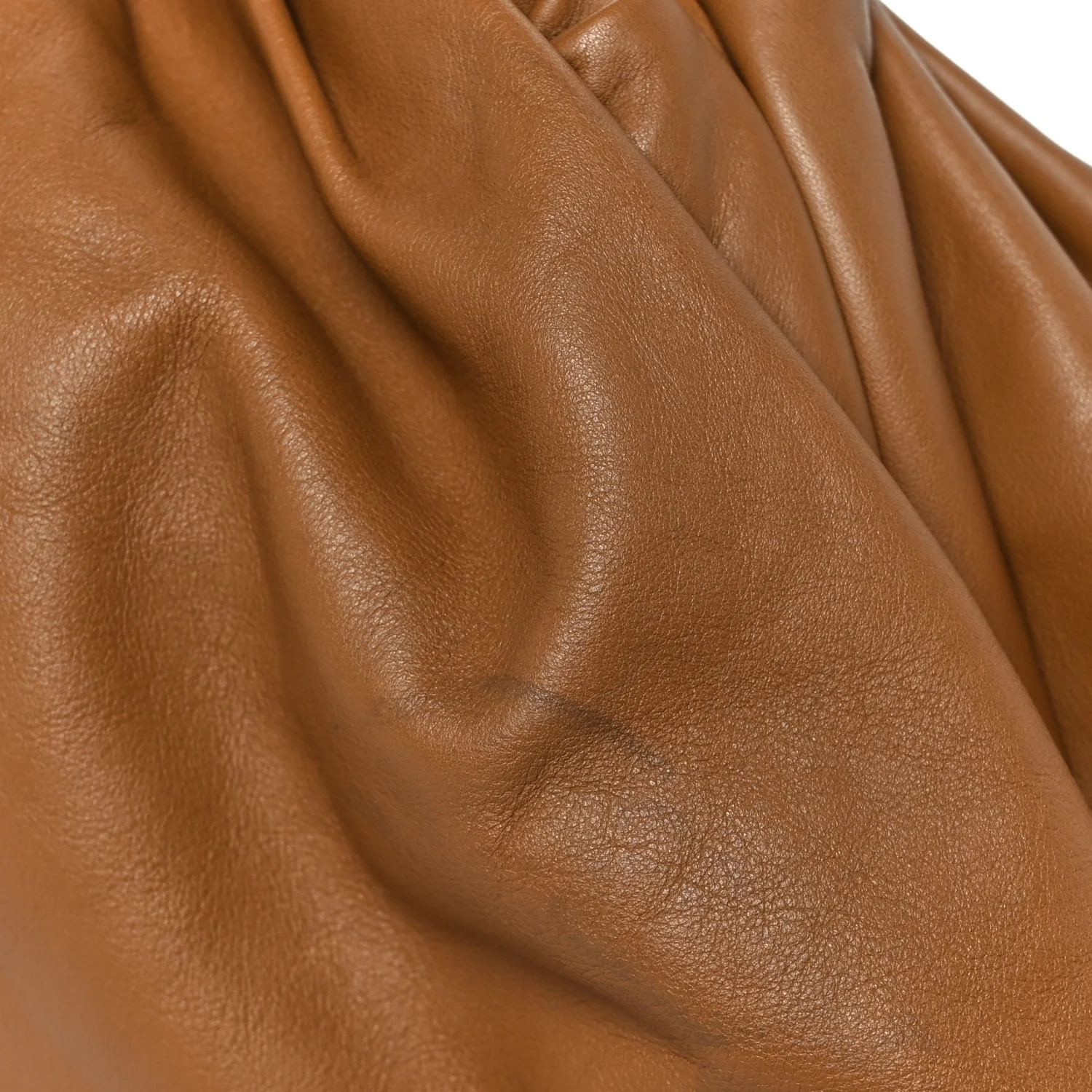 Smooth Butter Calf The Pouch Oversized Clutch Cammello - Image 2