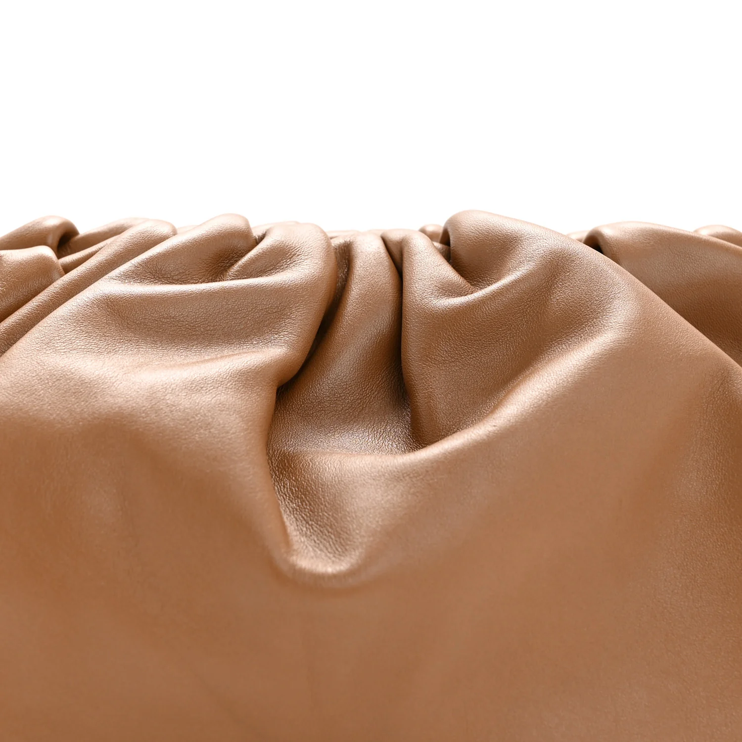 Smooth Butter Calf The Pouch Oversized Clutch Cammello - Image 16