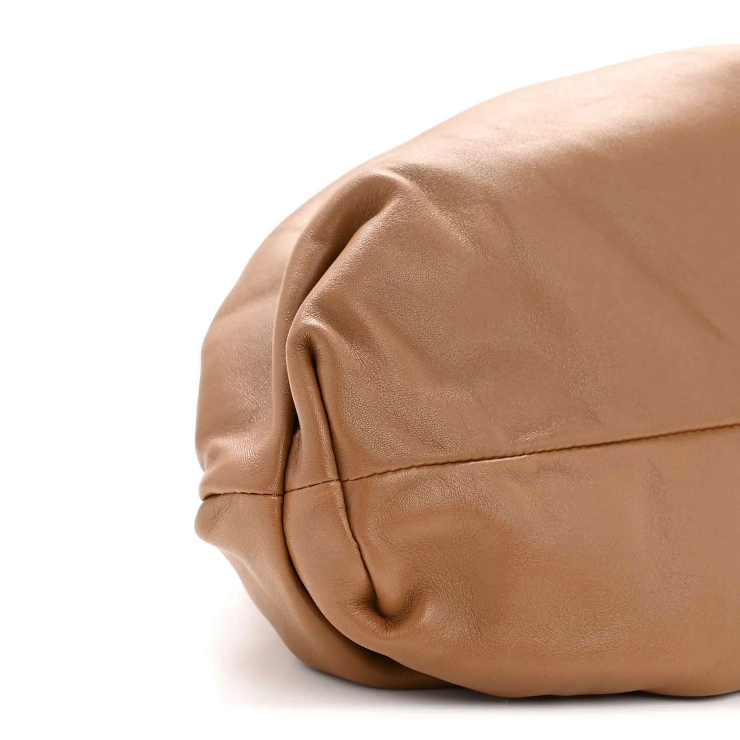 Smooth Butter Calf The Pouch Oversized Clutch Cammello - Image 18