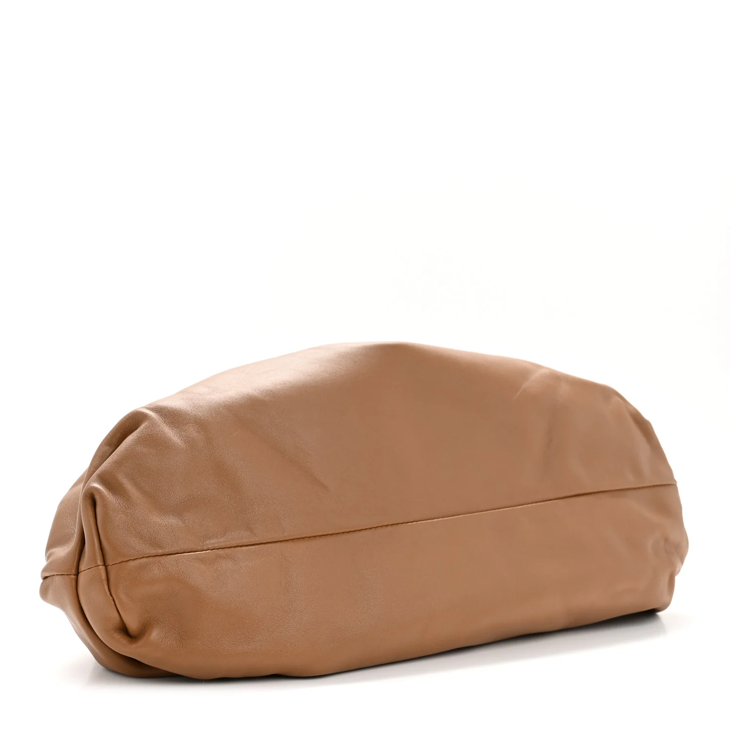 Smooth Butter Calf The Pouch Oversized Clutch Cammello - Image 8