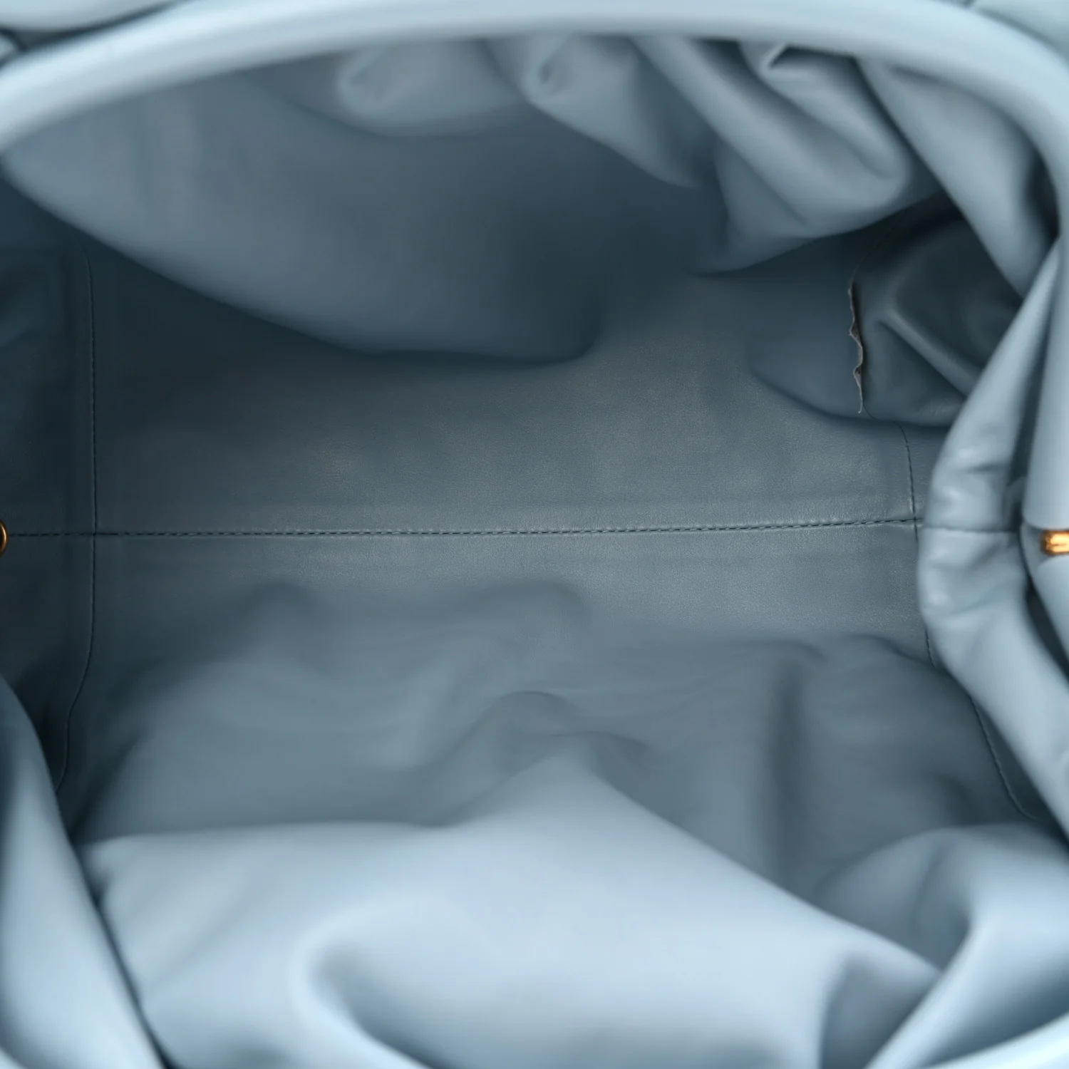 Smooth Butter Calf The Pouch Oversized Clutch Ice - Image 5