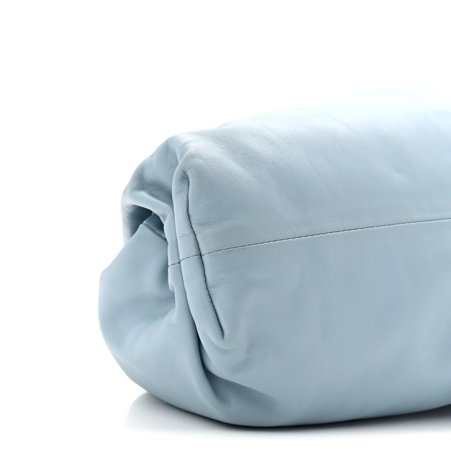 Smooth Butter Calf The Pouch Oversized Clutch Ice - Image 9