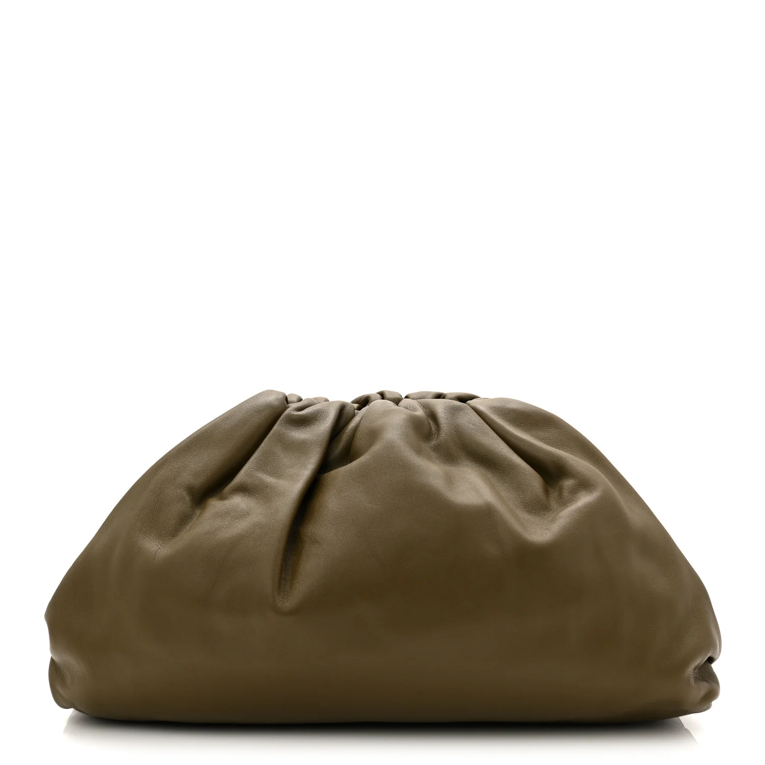 Smooth Butter Calf The Pouch Oversized Clutch Mustard