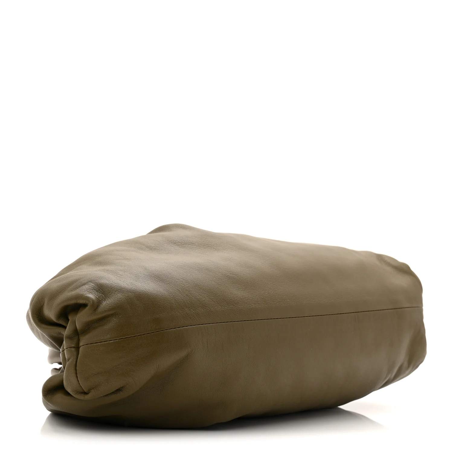 Smooth Butter Calf The Pouch Oversized Clutch Mustard - Image 4