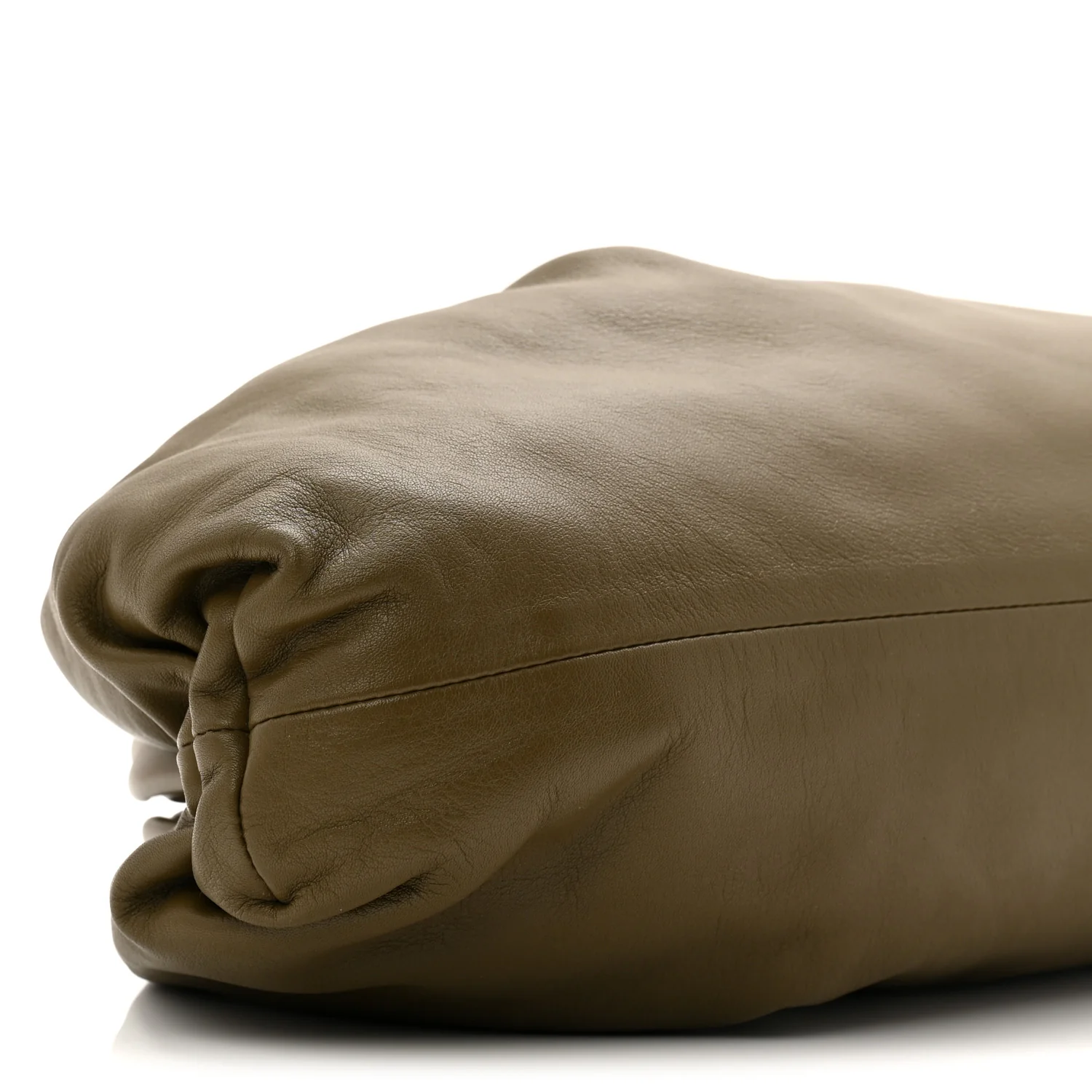 Smooth Butter Calf The Pouch Oversized Clutch Mustard - Image 9