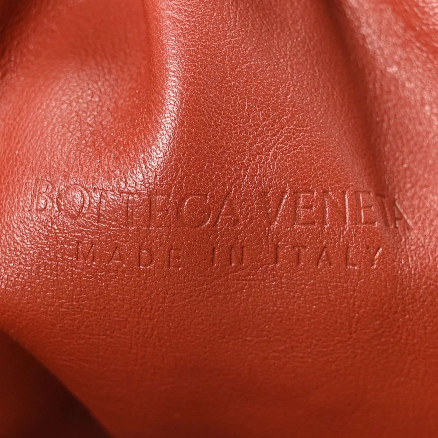 Smooth Butter Calf The Pouch Oversized Clutch Rust - Image 6