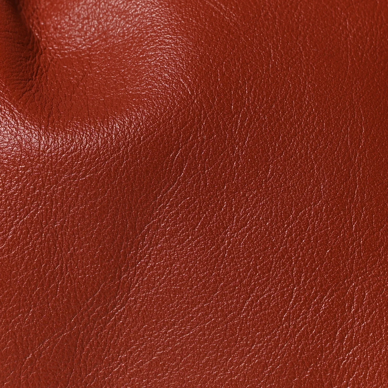 Smooth Butter Calf The Pouch Oversized Clutch Rust - Image 7