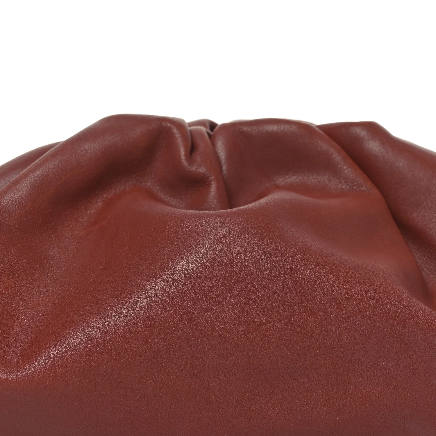 Smooth Butter Calf The Pouch Oversized Clutch Rust - Image 8