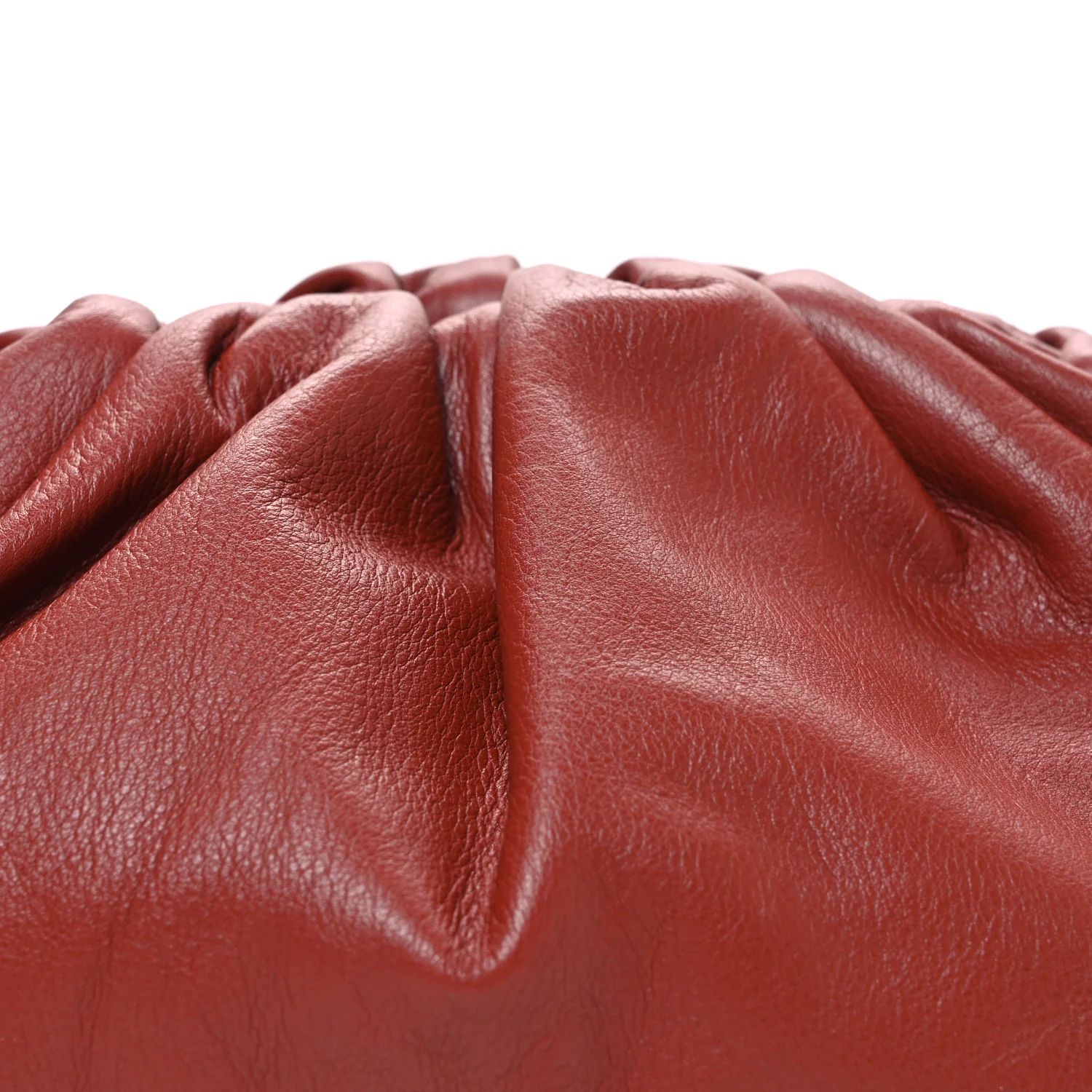 Smooth Butter Calf The Pouch Oversized Clutch Rust - Image 9
