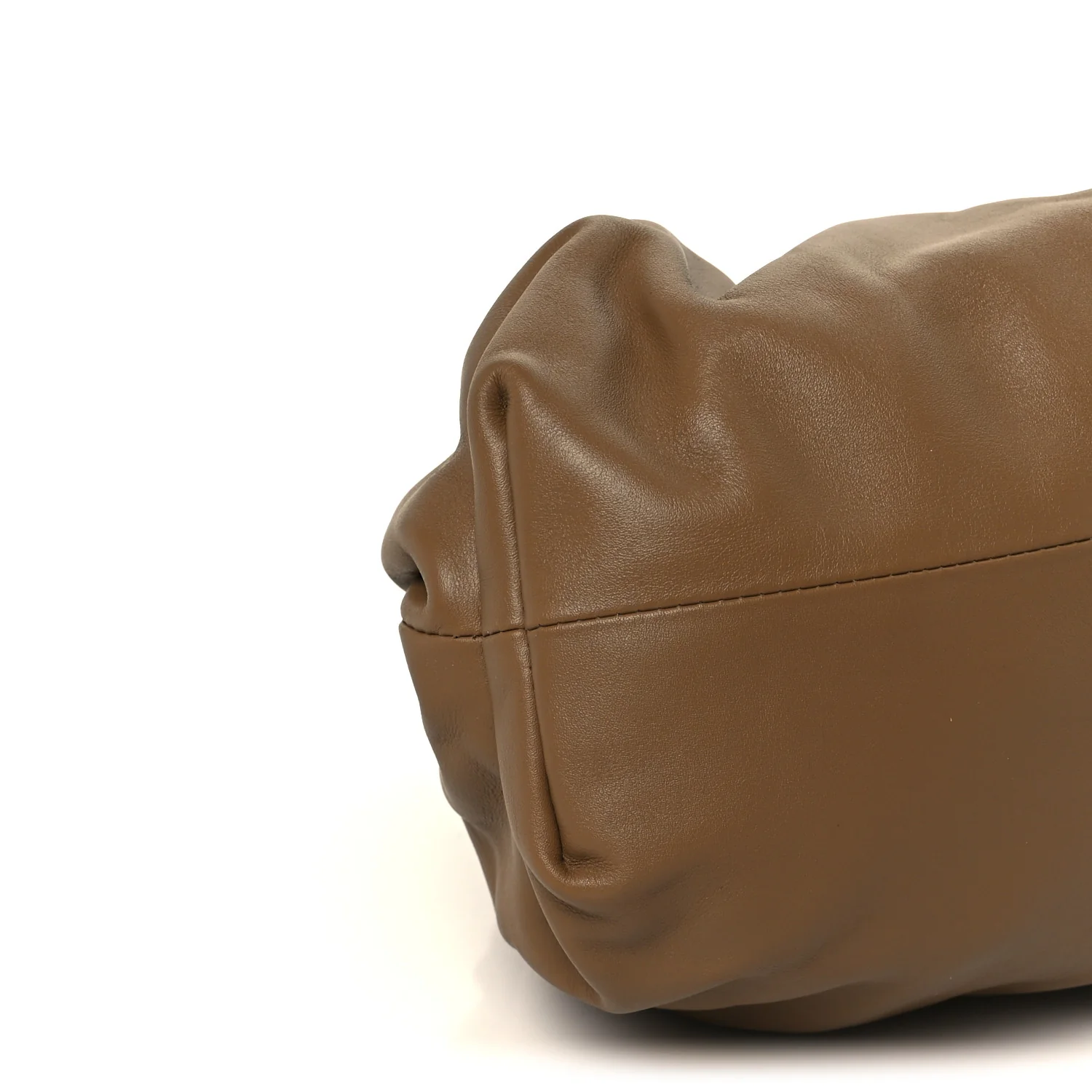 Smooth Butter Calf The Pouch Oversized Clutch Teak - Image 10
