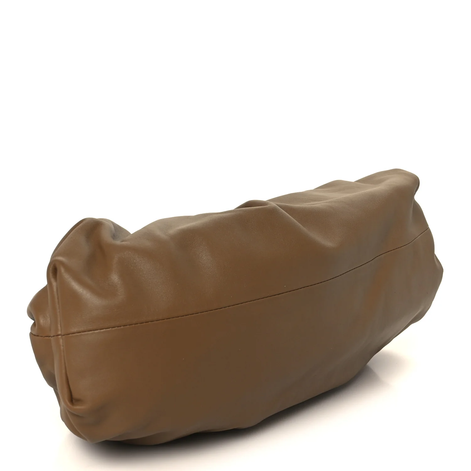 Smooth Butter Calf The Pouch Oversized Clutch Teak - Image 4