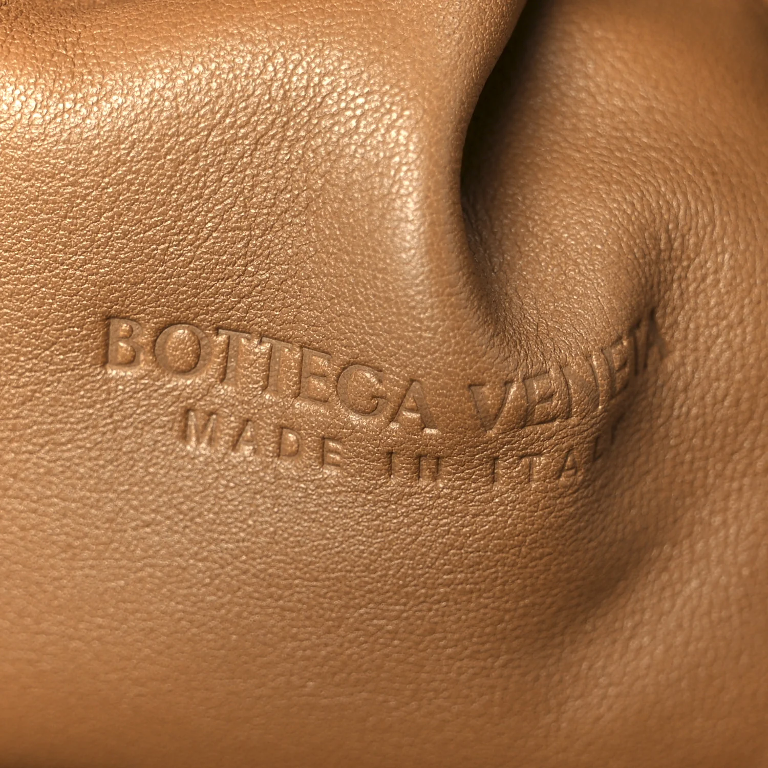 Smooth Butter Calf The Pouch Oversized Clutch Teak - Image 6