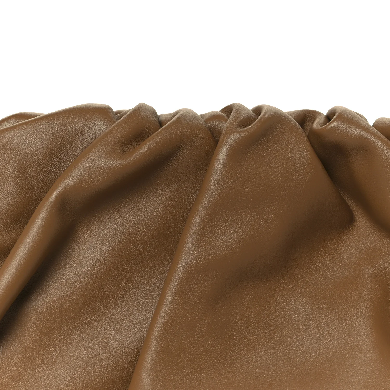 Smooth Butter Calf The Pouch Oversized Clutch Teak - Image 9
