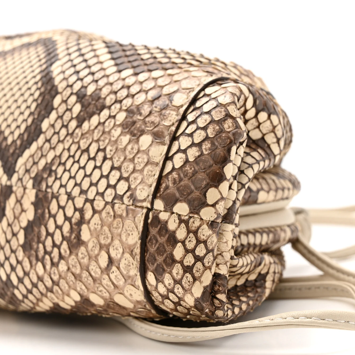 Snakeskin The Mini Pouch Brown - Image 10