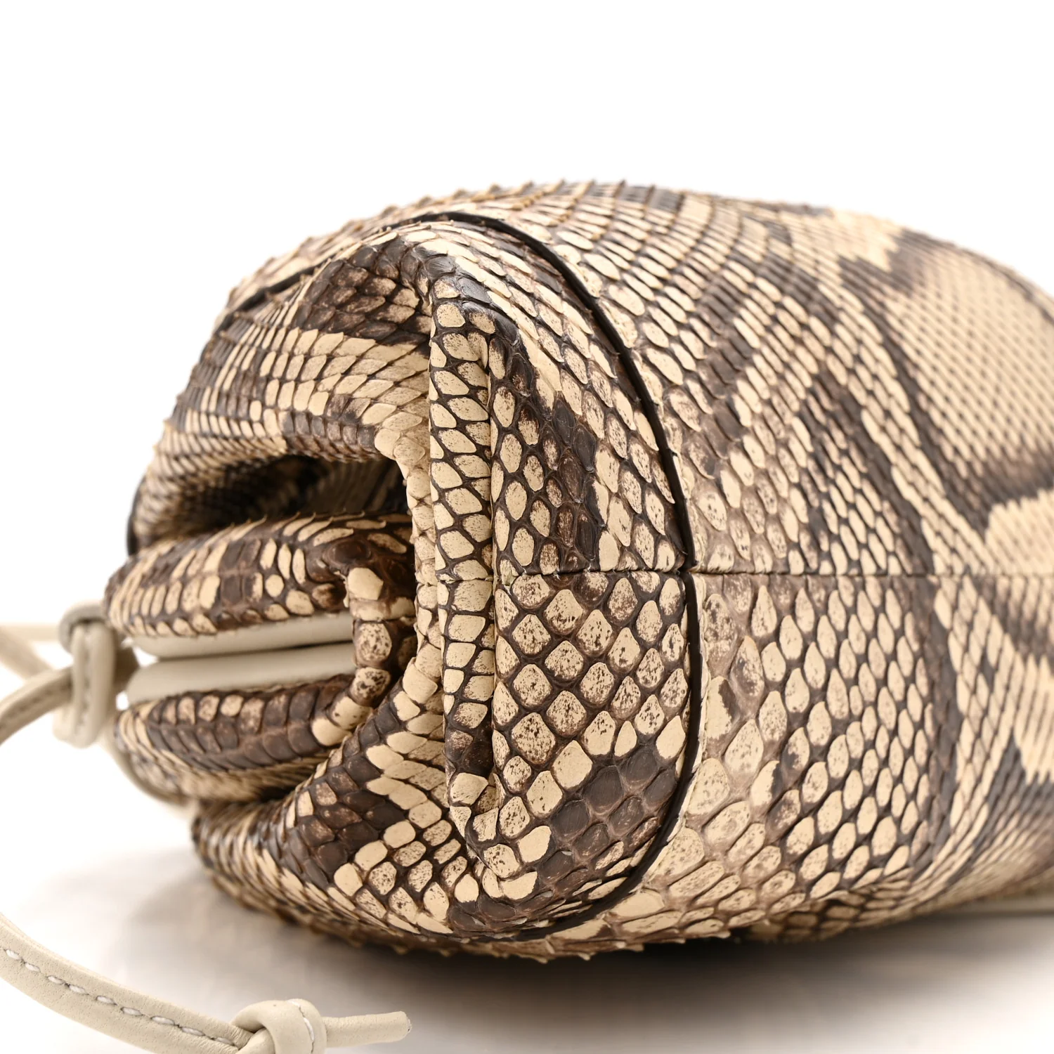 Snakeskin The Mini Pouch Brown - Image 9