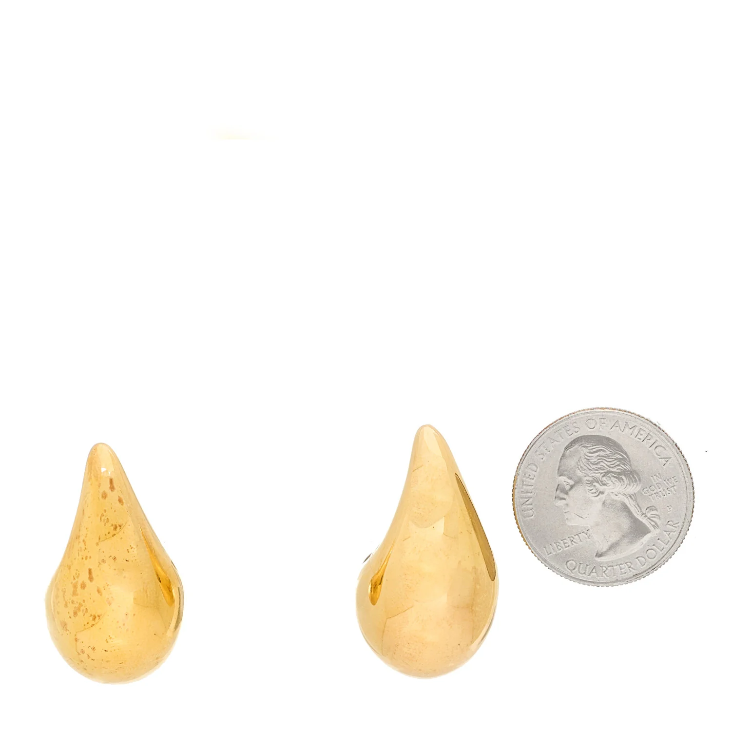 Sterling Silver Small Drop Earrings Gold - Image 2