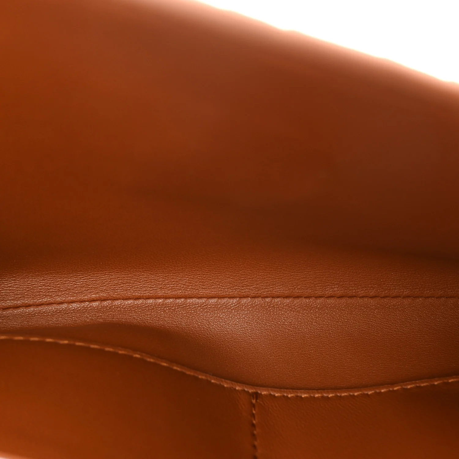 Suede Intrecciato Long Andiamo Top Handle Clutch  Amber - Image 5