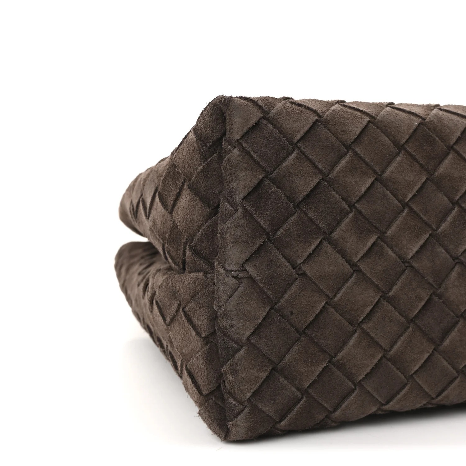 Suede Intrecciato Medium Andiamo Shoulder Bag Fondant - Image 8