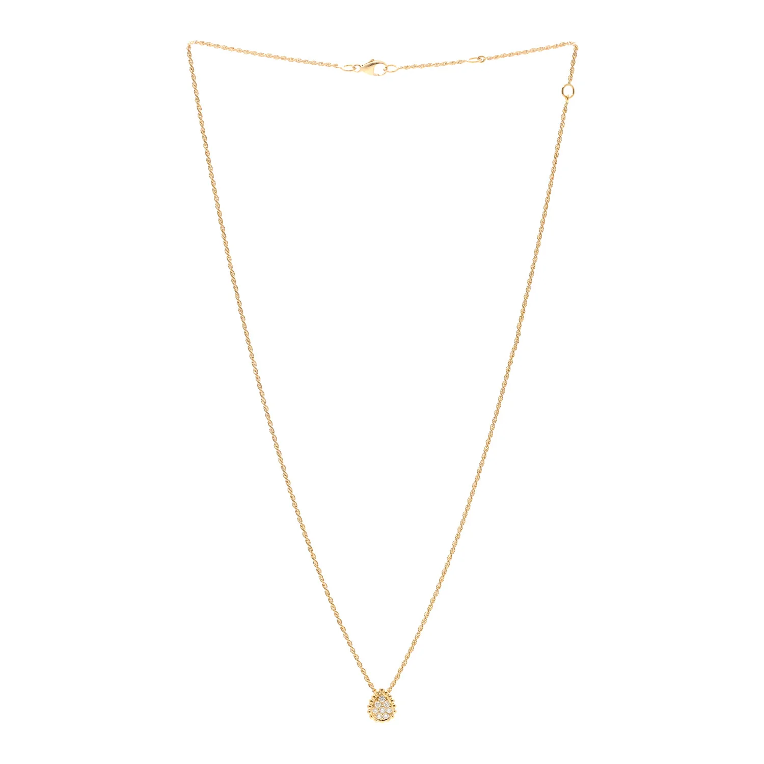 18K Yellow Gold Diamond XS Serpent Boheme Necklace - Image 3