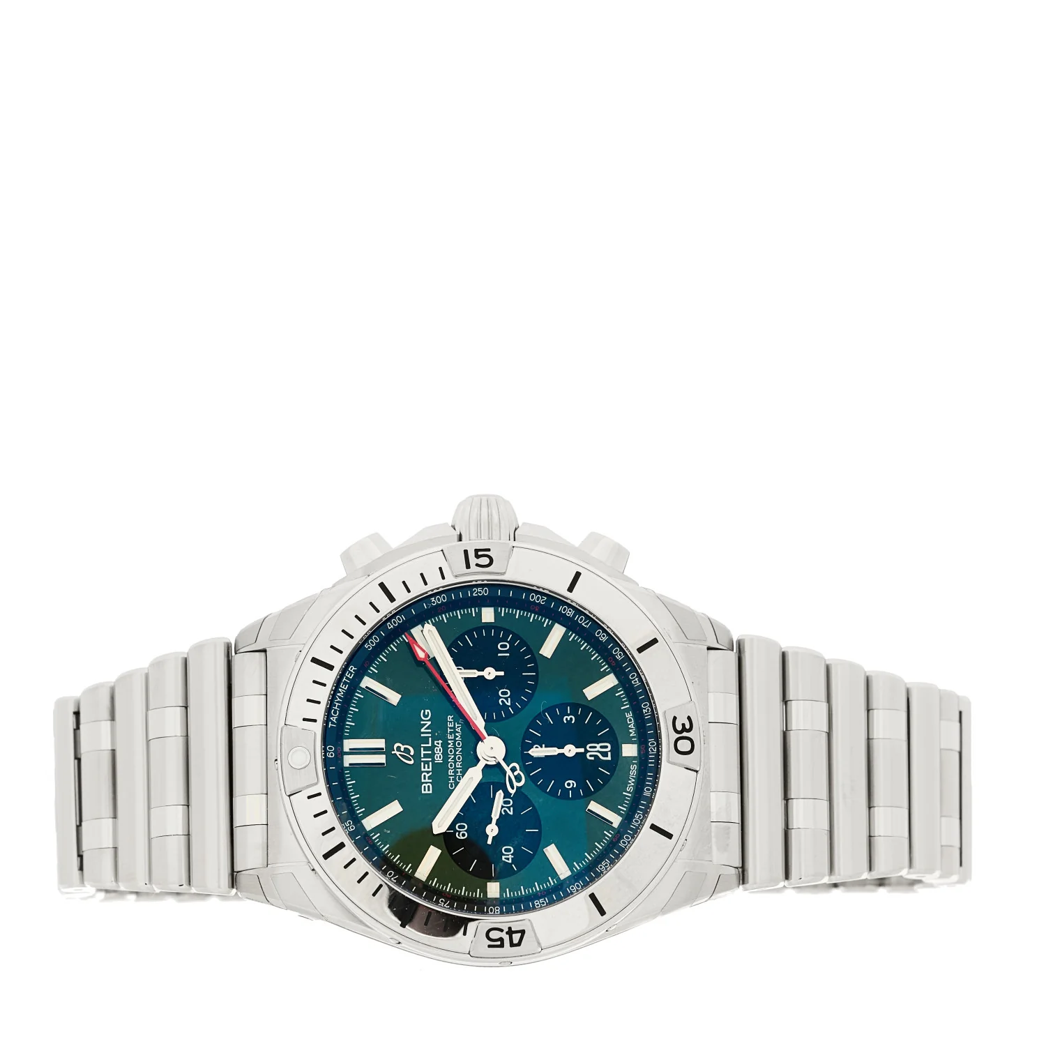 Stainless Steel 42mm Bentley Edition Chronomat Automatic Watch Green AB0134 - Image 2